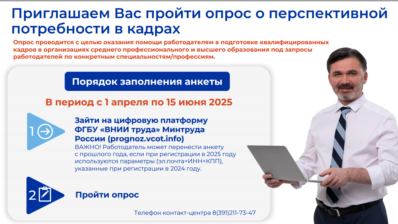 Опрос работодателей с 01.04. 2025 по 15.06. 2025.