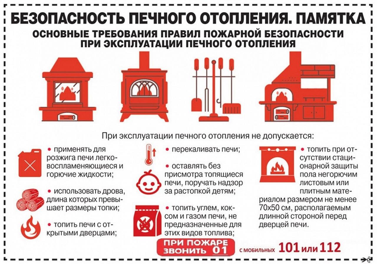 ЕДДС напоминает, как безопасно топить печь, чтобы не допустить перекала.