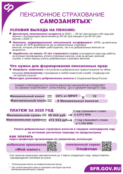 Пенсионное страхование для самозанятых. Пенсионное страхование для самозанятых.