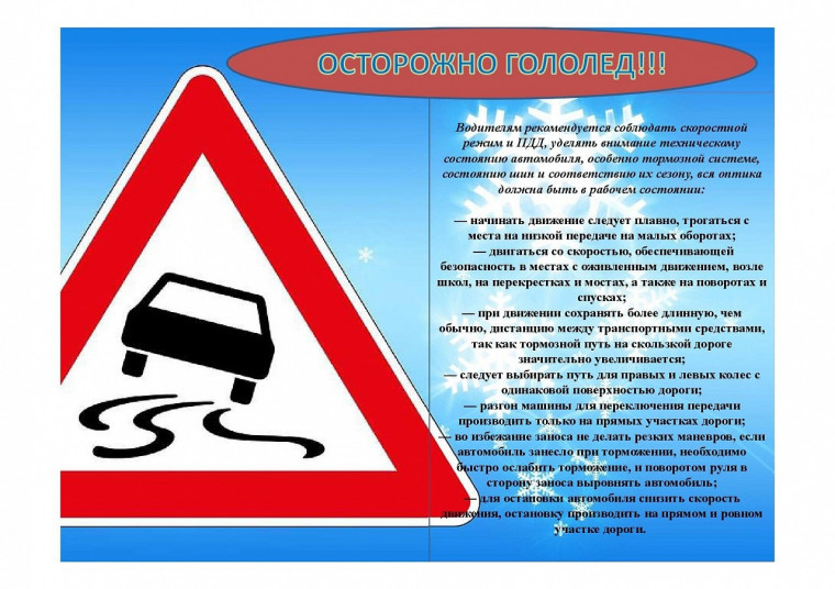 Осторожно, гололед. Осторожно, гололед.